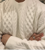 Nade Fisherman Semi Over Round Long Sleeve Knit