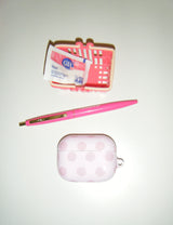 pink dot pattern airpod case 