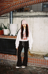 smile winter boot cut pants black