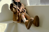 (100% SHEEPSKIN🐑🤎) 2 COLORS キュートフェミニンバターセミショートマウンテンコート