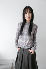 check overlock top(2colors)