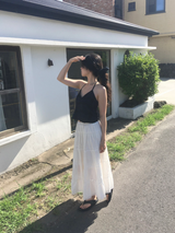 レースラッフルスカート