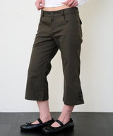SNAP POINT CAPRI PANTS - KHAKI