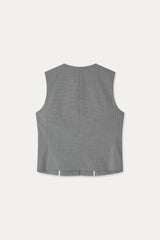 Slim Line Vest__Gray Stripe