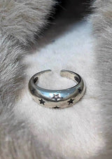 Silver STAR open ring