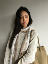[SET]Sepia Lace T-shirt + Scarf (2color)