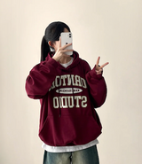 ノアレタリングポイントカジュアルオーバーフーディー