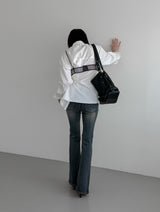 Hervo embroidered bootcut denim