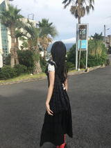 レースラッフルスカート