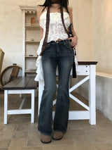 Bridget Gradient Washing Bootcut Denim Pants