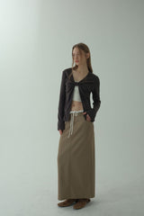 TWIST PEARL KNIT_CHARCOAL