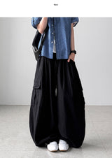 Linen Balloon Cargo Pants