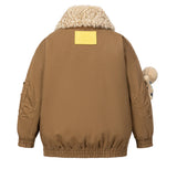 13DE MARZO BabyBear Travel Badge Jacket Brown