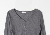 BUTTON SILHOUETTE TEE