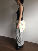 シルクウール クルーネック ノースリーブ (5color)
