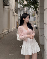 Lara Shirring Mini Skirt (With Underpants)