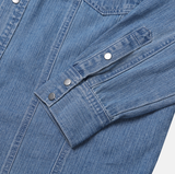  Liu Western Snap Button Denim Shirt
