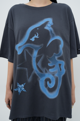 SEAHORSE BOXY TEE _ CHARCOAL
