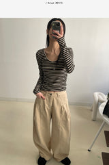 734 Peach Balloon Wide Pants