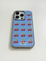 fruit tetris epoxy silver case-cherry