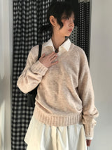 PREP Vネックニット（8color)