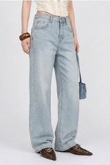 HIGH-WAISTED RELAXED WIDE-LEG JEANS (4COLORS!)