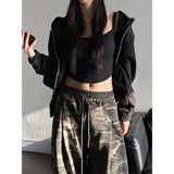 [Unisex] クロップ2wayフードジップアップ(3color)