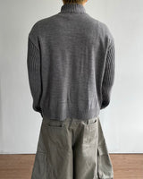 Dig Crop Knit Zip-up