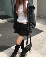 Pigment stud hood jumper