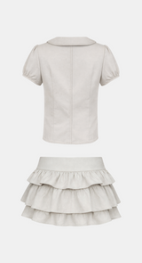 Mave Puff Sleeve Skirt Set