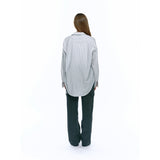 Oversized ストライプシャツヴィンテージ Blue