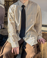 Linear Stripe Over Shirt