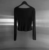 Leon See-through Snap Cardigan
