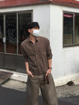 Belto Cropped Checkered Shirt 3C