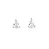 Raindrop Shape 925 Silver + 14k gold plating Stud Earring E056-01H