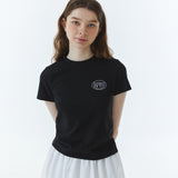 Shape Logo Slim Span T-Shirt Black