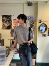 LMN Sandy Pigment Oversized Fit Short-Sleeved T-Shirt (5 colors)