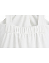 Sia Twist Drape Flare Sleeveless Blouse White