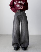 Beryl Gray Wide Denim