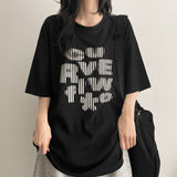 カーブレタリングショートスリーブTシャツ