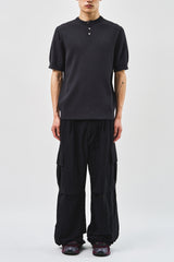 Raw Button Henleyneck Knit (5color)