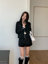 Haze Metal Stud Cotton Jacket
