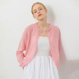 BOUCLE CARDIGAN PINK