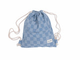 Checkerboard Gymsack - Denim blue