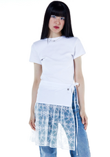 FakiiiシンプルロゴTシャツ_ホワイト