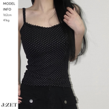 Dot Lace Sleeveless T