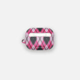 アーガイルブラーケース_ピンク (airpods)