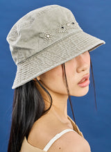 Black Gem Bucket Hat (khaki)