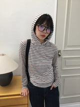 エイヴォンストライプフーディ (3color)
