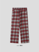 LMN Format Checkered Banding Wide Pants (3 colors)